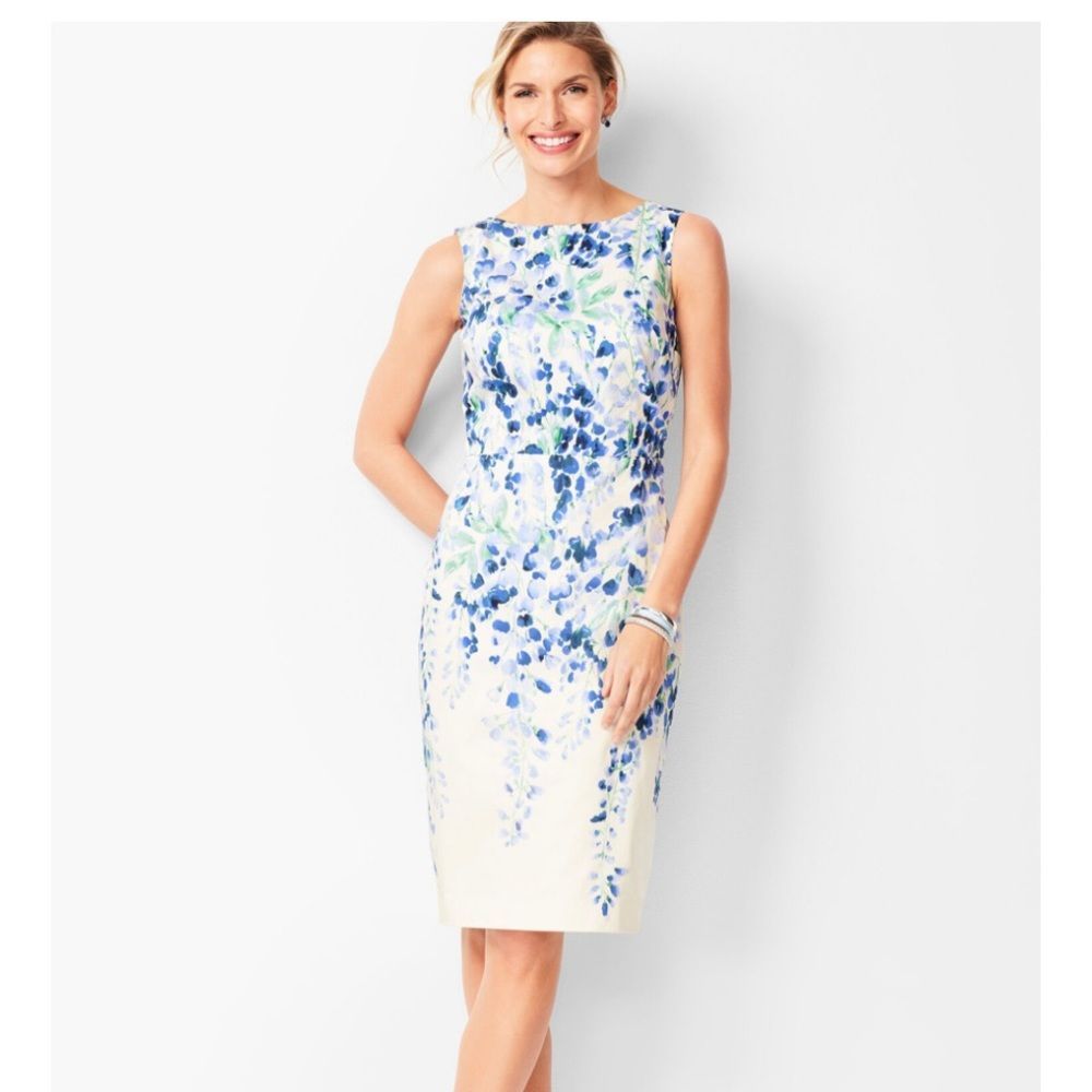 Talbots RSVP Pastel Floral Sheath Dress